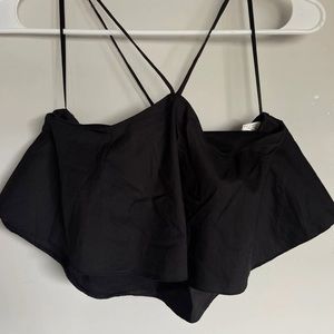 Zara black crop top